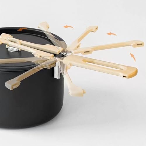 Camping Frying Pan Non Stick Skillet Multifunctional Portable Heat Resistant Folding Handle Flat Griddle Pan for RV Barbecue4