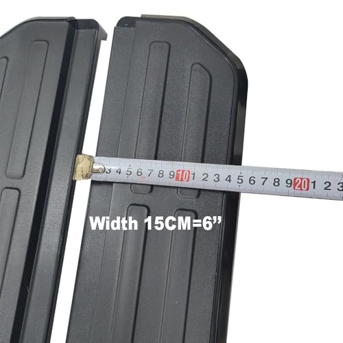 2PCS Estribos Anchos 6'' ABS Negro para Jeep Compass 17-22 miniatura 4