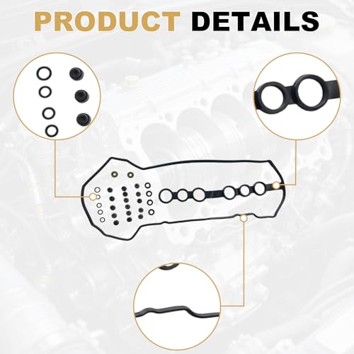 Image of Partsflow HS26158PT Engine Cylinder Head Gasket Bolts Set Compatible With Chevy Prizm, Pontiac Vibe, Toyota Celica Gt Corolla 1.8L 110CID L4 DOHC, (16 VALVE), ENG. CODE inch1ZZFE inch