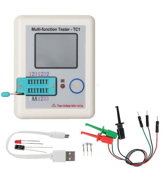DHRUVPRO LCR-TC1 Multi-Functional LCR Meter Transistor Tester for Diode Triode Capacitor Resistor Transistor (B0B8W4KQ8K) Amazon Price History, Amazon Price Tracker