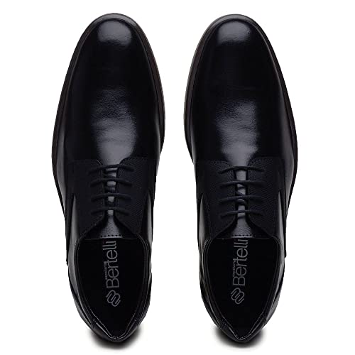 Sapato Oxford Masculino Bertelli Sport Fino Solado Bicolor Elegante Confort (39)
