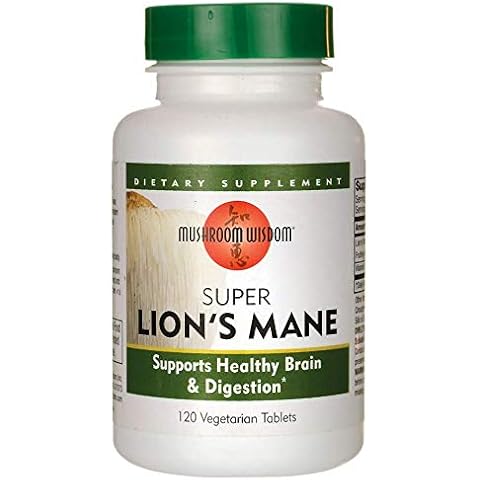 Maitake Products Mushroom Wisdom Super Lion's Mane - 120 Vegetarian Caplets Cover