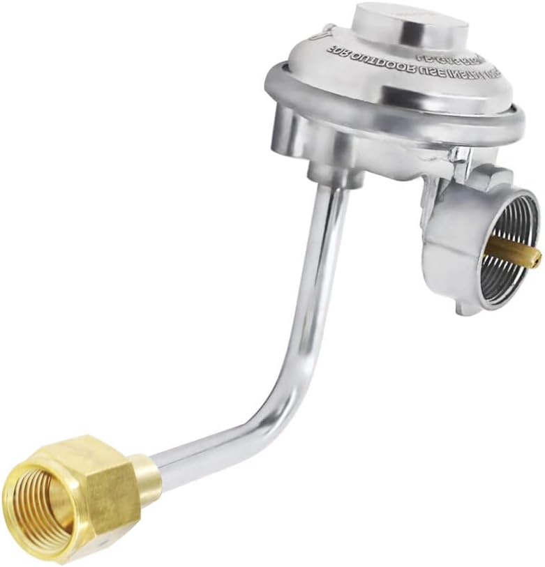 MENSI Regulador de propano universal de eliminación de 1 libra con accesorios hembra giratorios de 38 pulgadas, convierte el regulador de tanque de