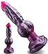 18.5cm Monster Knot Dildo Dog Fantasy Horse Dildo Klein Animal Hund Realistischer Analdildo, Silikon Anal mit Saugnapf Wolf Pferdedildo Sexspielzeug für Anfänger Klein Dildoschwanz für Frauen Männer