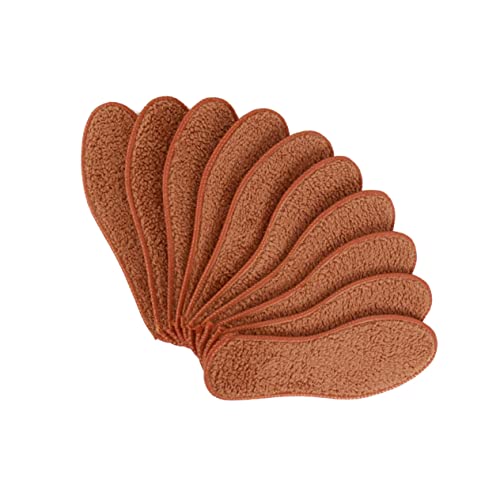 Healvian 5 Pairs Heated Slippers Zapatilla De Mujer Pantuflas para Hombres Arch Support Insoles Thermal Insoles Mens Shearling Slippers Alpaca Wool Shoe Insoles Keep Warm Cotton Shoes Liner