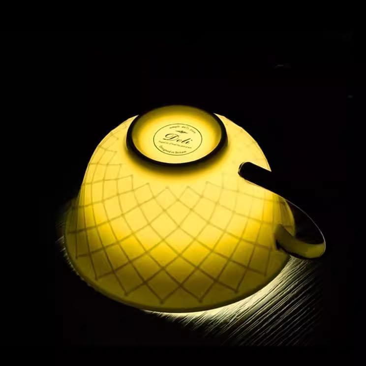 European Hand-Painted Gold Coffee Cup Saucer – Floral Tea Cup Couple Set-style1