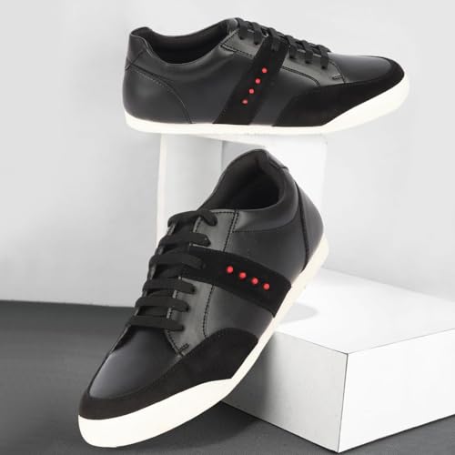 Image of FAUSTO Men's Classic Super Light Upper Soft Suede Leather Strap Lace Up Sneakers Shoes