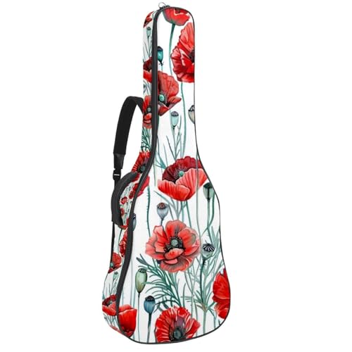 Sac de transport pour guitare acoustique 104,3 cm imperméable à sangles ajustables