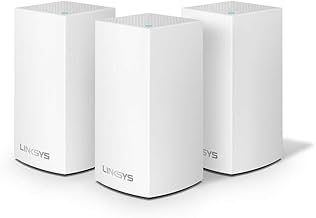 Linksys WHW0103 Velop Home Mesh Wi-Fi System â€“ Wi-Fi Router/Wi-Fi Extender for Whole-Home Mesh Network (3-Pack, White)