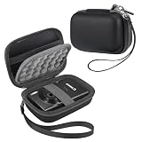 Leayjeen Hard EVA Camera Case Compatible with Canon PowerShot ELPH/IXUS, Kodak Pixpro FZ55/FZ45, Nikon Coolpix, Small Digital Camera, Shockproof Protective Camera Bag with Hand Strap-Black(Case Only)