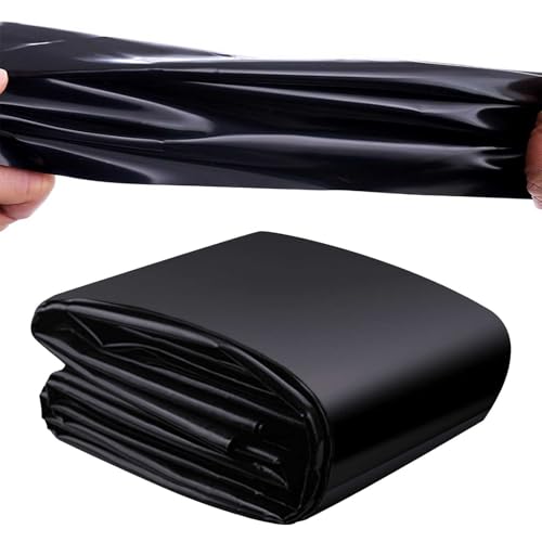 Bâche de bassins extérieurs noire de 5x7m flexible de 0.12mm