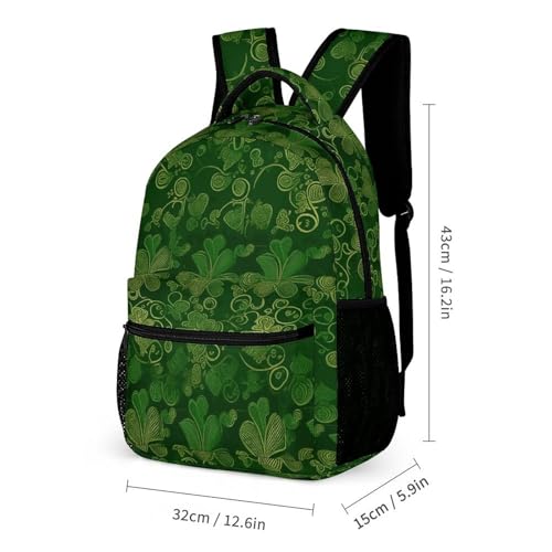 Sac à dos à paillettes Saint-Patrick résistant avec trousse - 2