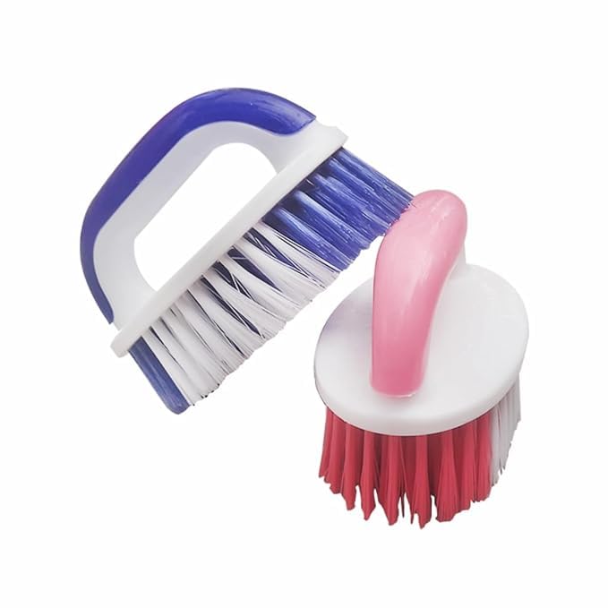 SID Cloth Brush, Scrubbing Brush with Handle, Efficient Nylon Bristles for Clothes/Floor/Kitchen/Bathroom - Pack of 2, Last Longer, Cleans Better-picture-13