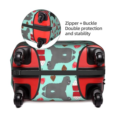 Housse de bagage imprimée caniche pour repérer sa valise - 4