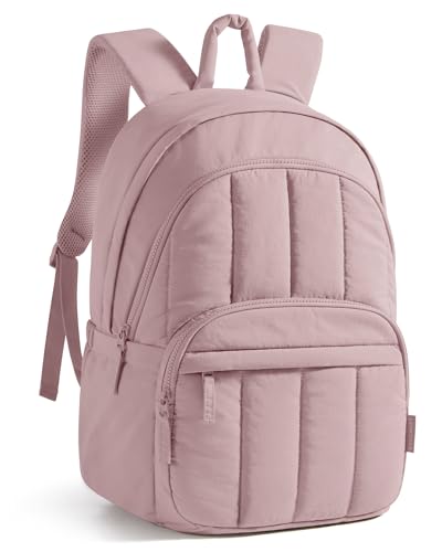 Image of BAGSMART College Laptop Backpack,Cute Travel Backpack for Women,Quilted Computer Bookbag