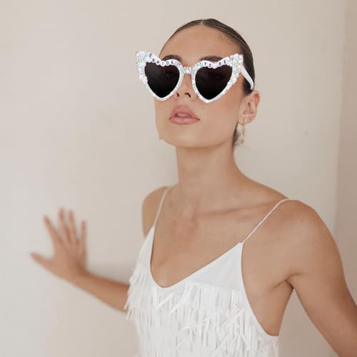 JUSTOTRY Bride Sunglasses For Bachelorette Bride To Be Sunglass For Bachelorette Party Gifts Accessories Party Favors - Thumbnail 2