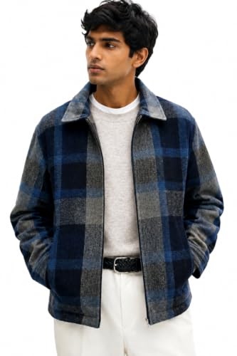 Image of Men's Quilted Winter Jacket /Full Sleeves /Puffer and Bomber