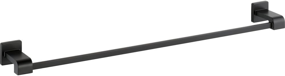 Matte Black 30" Modern Wall Mounted Towel Bar