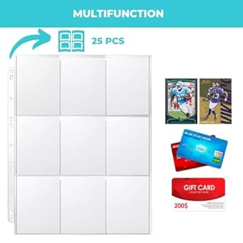 Classeur Cartes Pokémon 60 Pages - 1080 Pochettes, Protection Transparente, Format A4