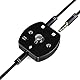 COOIDEA 3.5mm Audio- Switch & Splitter – 1(2) Eingang 2(1) Ausgang AUX- Audio-Umschalter, unterstützt TS, TRS, TRRS, rauschfrei, kompatibel mit PC, Laptop, Smartphone und Kopfhörer