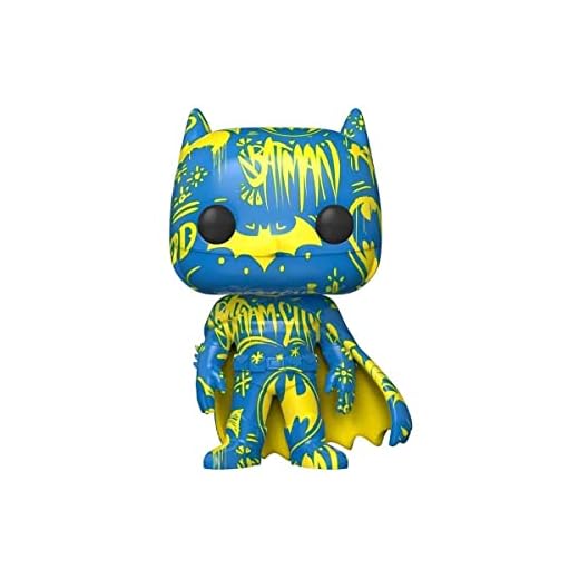 Funko POP! Art Series: DC Comics #02 - Batman [Blue & Yellow] Artist Series Exclusive with Hard Stack POP! Protector