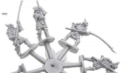 Kit de modelo plástico Half-Orcs Pikemen 1/72 miniatura 3