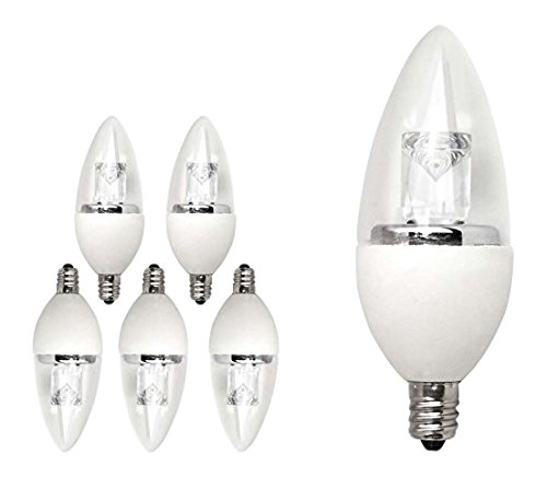 TCP LED Deco Chandelier Light Bulbs, Small Candelabra Base, 40 Watt Equivalent, Dimmable, Soft White (2700K) (6 Pack)