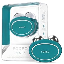 FOREO Bear 2 جهاز الوجه ذو التيار الصغير المتقدم لنغمات الرفع - أداة نحت الوجه - الشركة والكفاف - غير الغازية - يزيد من امتصاص العناية بالبشرة - دائم الخضرة