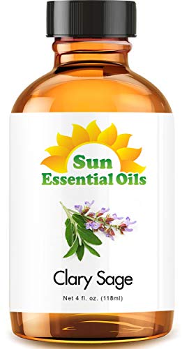 Sun Essential Oils 4oz - Clary Sage Essential Oil - 4 Fluid Ounces