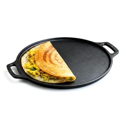 Image of Omichef Premium Cast Iron Tawa for Dosa & Chapathi