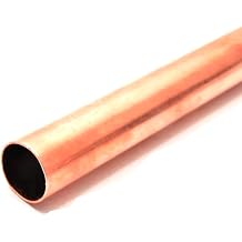 1 Piece Red Copper Straight Copper Pipe, Outer Diameter 11mm, Wall Thickness 2mm, Length 0.5m,Seamless Round Straight Tube.