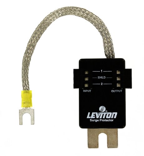 Get Popular Offer Leviton 3803-DHP 9.6 Volt DC Pole, Communication Module Surge Protective Device, Blue Hose Network