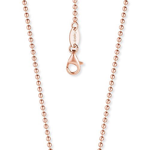 Engelsrufer Kugelkette für Damen rosévergoldetes 925er-Sterlingsilber Länge 42 cm