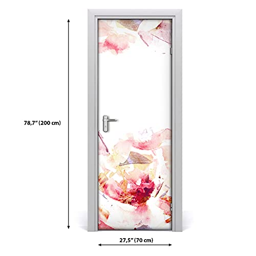 Décoration auto-adhésive de porte pour masquer les rayures 70x200