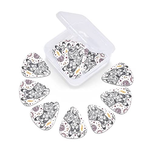 Lot de 12 médiators mignons en forme de chien pour guitare basse électrique et acoustique - Les Beatles, Paul McCartney, John Lennon, RIngo Starr, George Harrison Lot de 12 médiators mignons en forme de chien pour guitare basse électrique et acoustique – Image 7