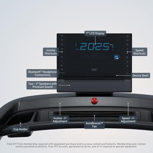 Image of NordicTrack Commercial Series Treadmills | Foldable Treadmills with Adjustable -3% to 12% Incline for High Efficiency Running and Walking Workouts at Home