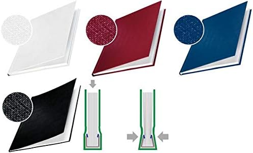 Leitz impressBinding Book Binding Cover A4 14 mm Hard, Burgundy, Pack of 1 Each 140 Sheets