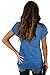 WIHOLL Womens Tops Dressy Casual V Neck Teacher Shirts Summer Outfits 2026 Vacation Fashion Clothing Blouses for Women Blue L