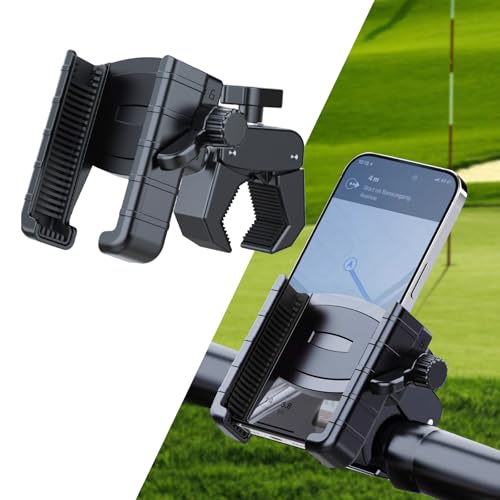 Support réglable pour smartphone sur voiturette de golf mains libres