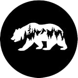 MSGUIDE Spare Tire Cover Bear Mountains Waterproof Wheel Tire Protectors for Jeep, Camper Travel Trailer, RV, SUV, Truck and Many Vehicle - Universal Fits Tire (14' 15' 16' 17')