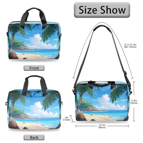 Bolsa para portátil con diseño tropical para laptops de 13 a 16 pulgadas miniatura 5