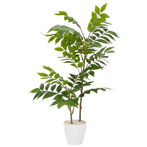 Vixplorn 観葉植物 フェイクグリーン 高さ約65cm 人工観葉植物 鉢付き おしゃれ インテリア飾り 室内 リビング オフィス キッチン 飾り用