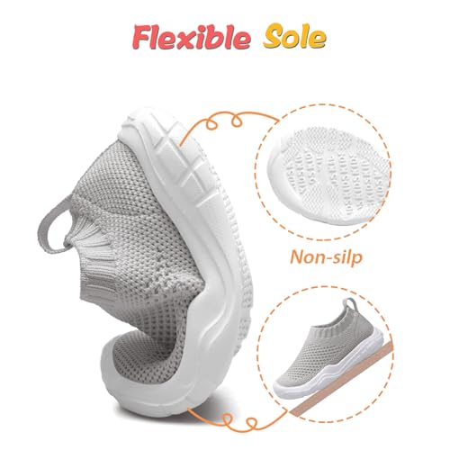 Image of JOINFREE Toddler Boys Girls Sneaker Slip On Shoes Kids Lightweight Breathable Walking Shoes