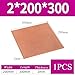 RhLLvJ Pure Copper Sheet, 2Mm Thickness, Crafts, Jewellery, Maintenance, Electrical, Industrial Copper Sheet, (Size : 2 * 200 * 300mm)