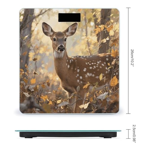 Báscula digital de baño camuflada Deer para peso corporal miniatura 2