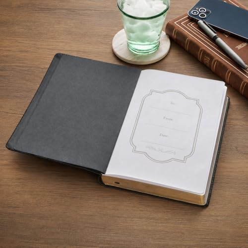 Image of Christian Art Gifts Classic Journal For I Know the Plans Jer. 29:11 Bible Verse, Inspirational Scripture Notebook, Ribbon Marker, Black Vegan Leather Flexcover, 336 Ruled Pages, (8.6 inch x 6.1 inch x .9 inch)