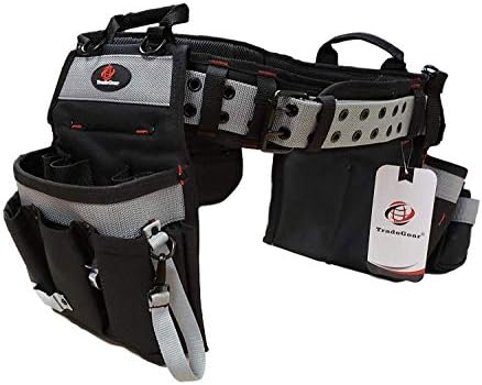 TradeGear Part#SZB Electrician's Belt & Bag Combo - Heavy Duty Electricians Tool Belt Designed for Comfort & Durability - Ideal for All Electricians Tools - Fits Sizes XL - 3XL (40"-55")