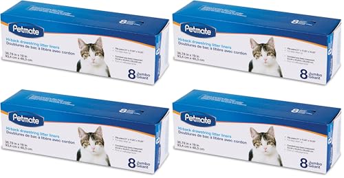 Petmate Drawstring Hi-Back Litter Box Liners (Pack of 4)