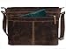 18 inch Vintage Leather Full Flap Messenger Handmade Bag Laptop Bag Satchel Bag Padded Messenger Bag Brown (messenger brown) (brown)