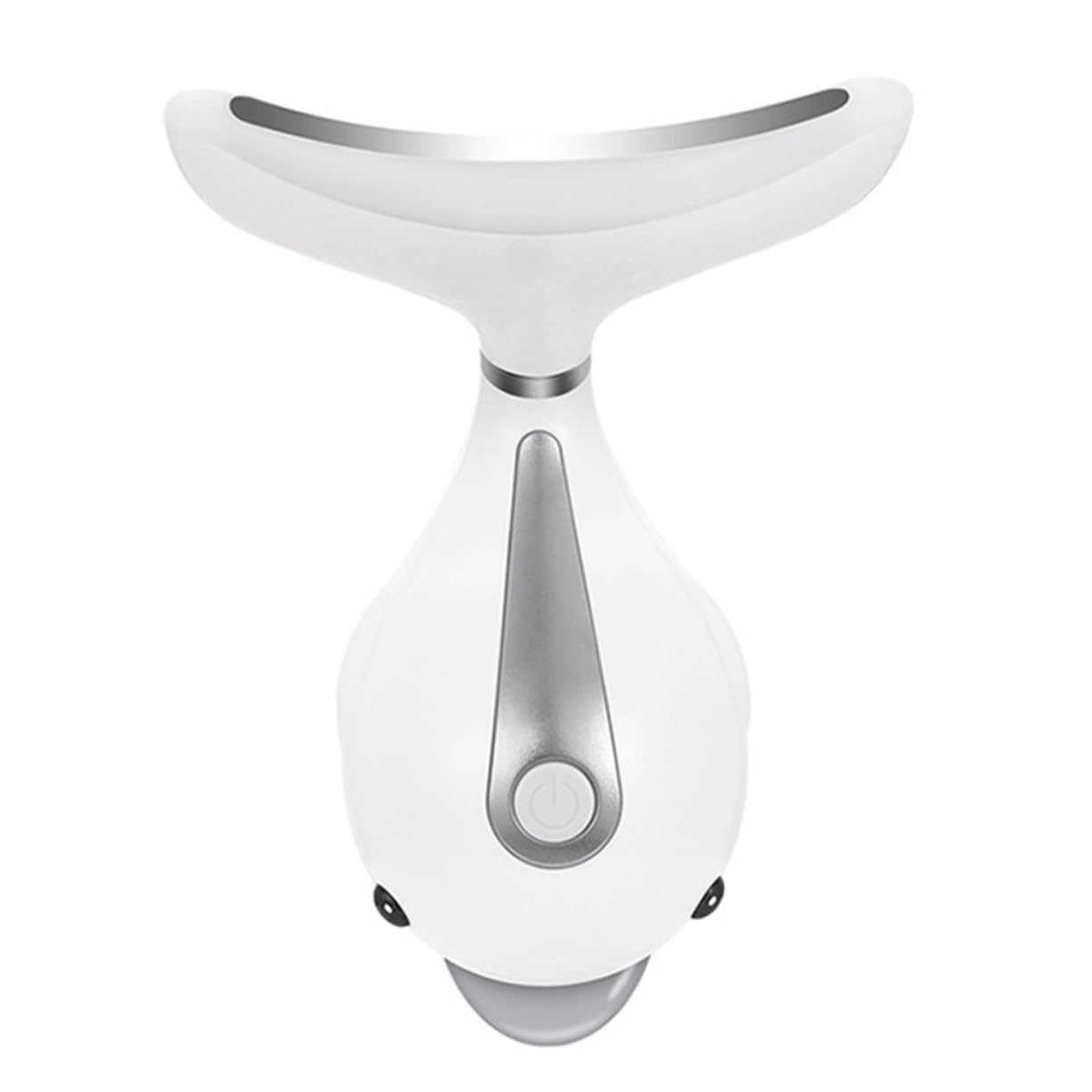 Hemobllo Massaggiatore in Abs e PC Design Ergonomico Elettrico Bianco per Rassodare e Sollevare la Pelle Rilassata, Dispositivo Anti-rughe Portatile Collo per Viso e Collo